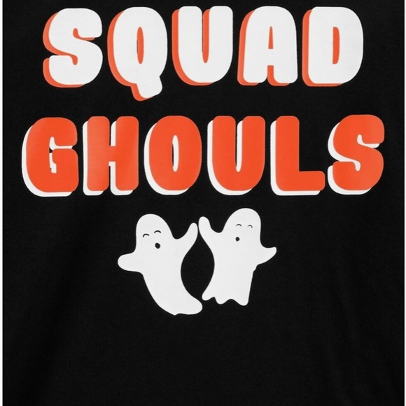Women's Size Small Carter's Halloween Jersey Tee Long-Sleeve Top "Squad Ghouls" - Picture 2 of 5
